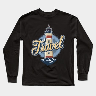 Lighthouse at Sunset Long Sleeve T-Shirt